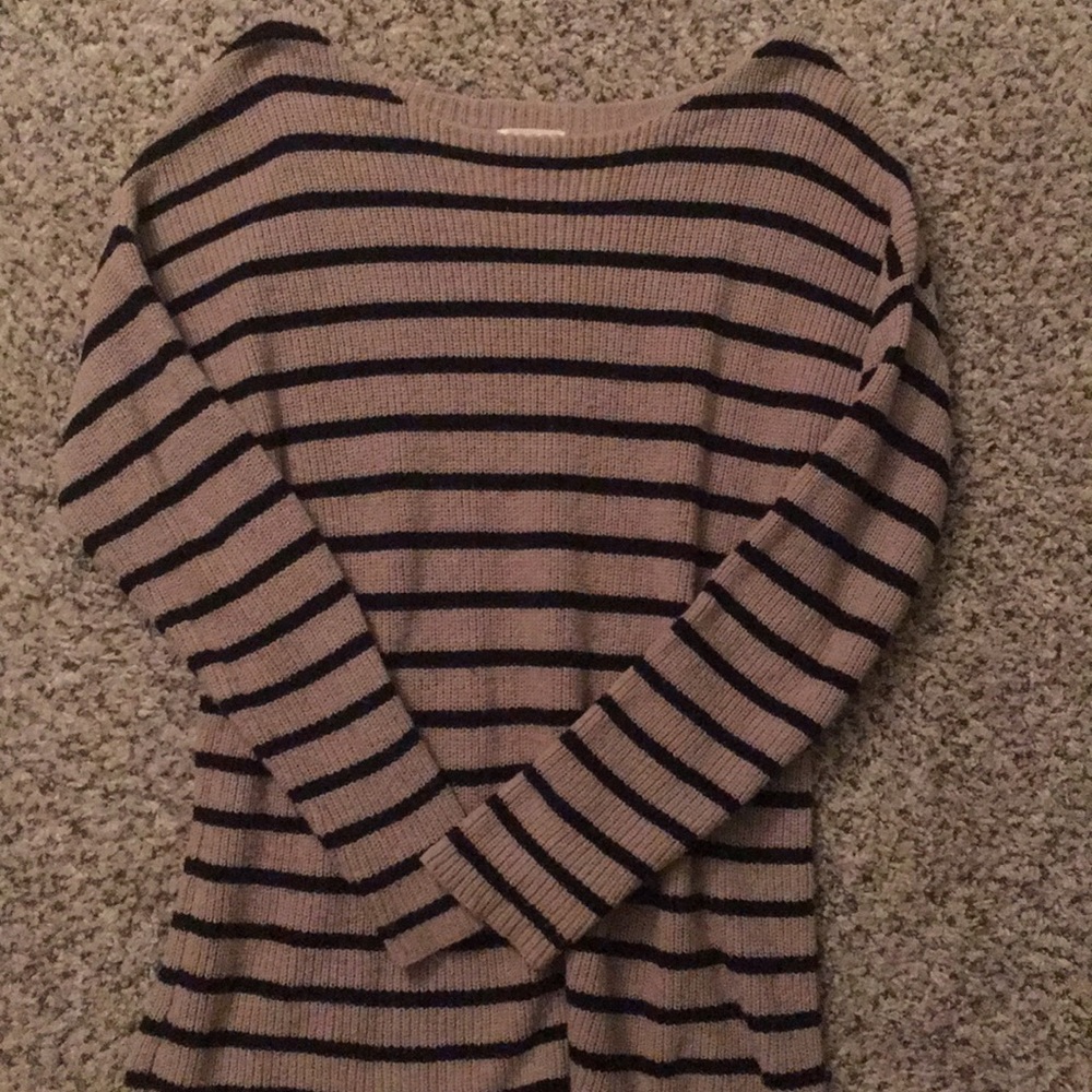 Striped sweater dress